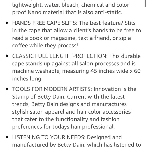 Betty Dain all purpose cape - Picture 3 of 3